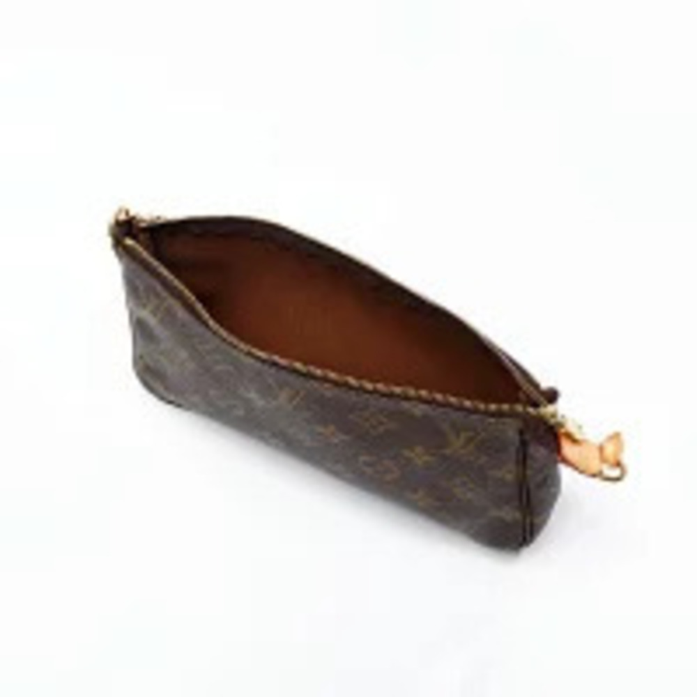 Louis Vuitton Monogram Pochette Accessoires Handbag Brown - Picture 11 of 12